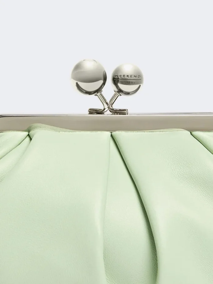 Small sheepskin pasticcino bag, pastel green Small sheepskin pasticcino bag, pastel green