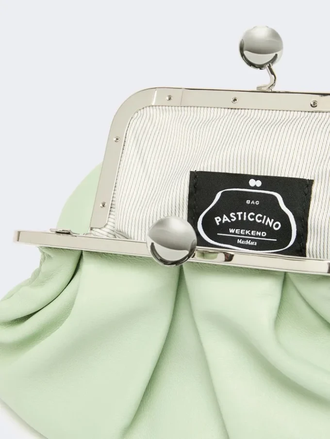 Small sheepskin pasticcino bag, pastel green Small sheepskin pasticcino bag, pastel green