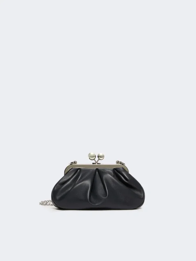 Small sheepskin pasticcino bag, ultramarine