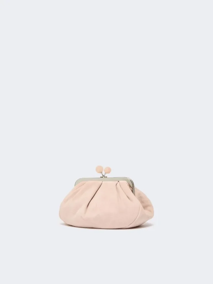 Small suede pasticcino bag, powder Small suede pasticcino bag, powder