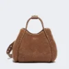 Small teddy fabric marine bag, camel