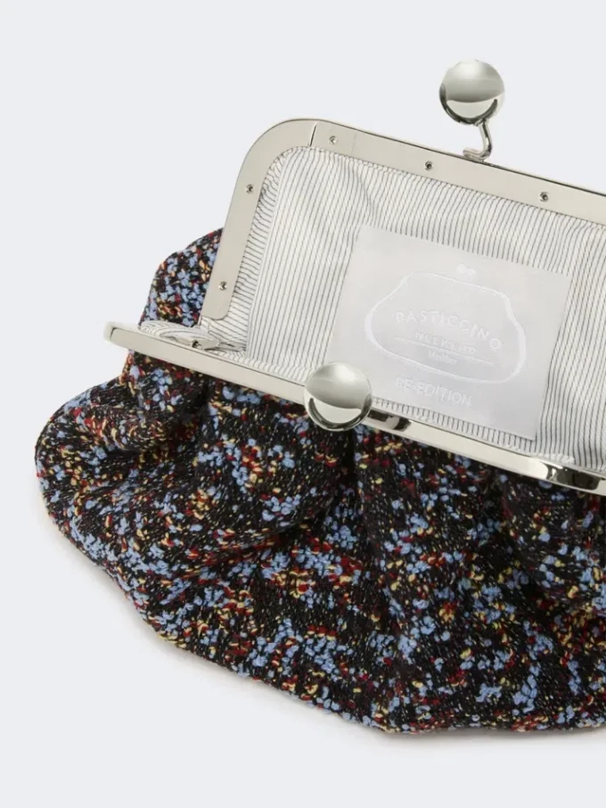 Small wool boucla pasticcino bag, avio Small wool boucla pasticcino bag, avio