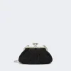 Small wool boucla pasticcino bag, black Small wool boucla pasticcino bag, black
