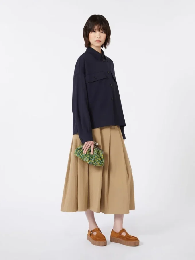 Small wool boucla pasticcino bag, green Small wool boucla pasticcino bag, green