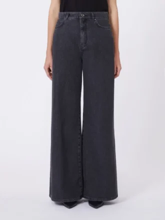 Soft cotton denim jeans, black