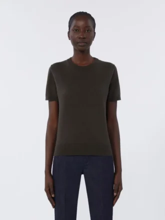 Soft wool sweater, dark green