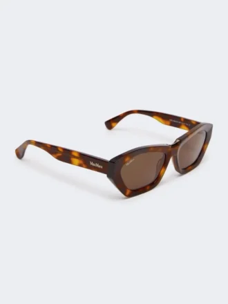 Square bold sunglasses, tawny bronze brown
