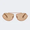 Square sunglasses, camel