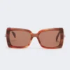 Square sunglasses, rust