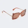 Square sunglasses, rust