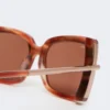 Square sunglasses, rust