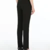 Straight-fit cady trousers, black Straight-fit cady trousers, black