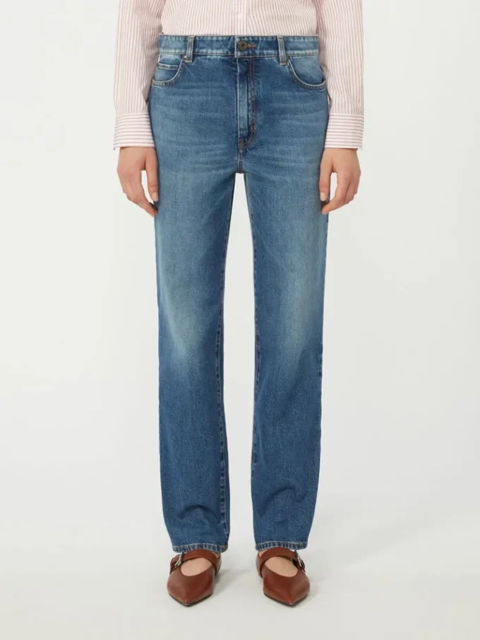 Straight-leg denim jeans, navy Straight-leg denim jeans, navy