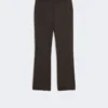 Stretch cotton and viscose trousers, dark green Stretch cotton and viscose trousers, dark green