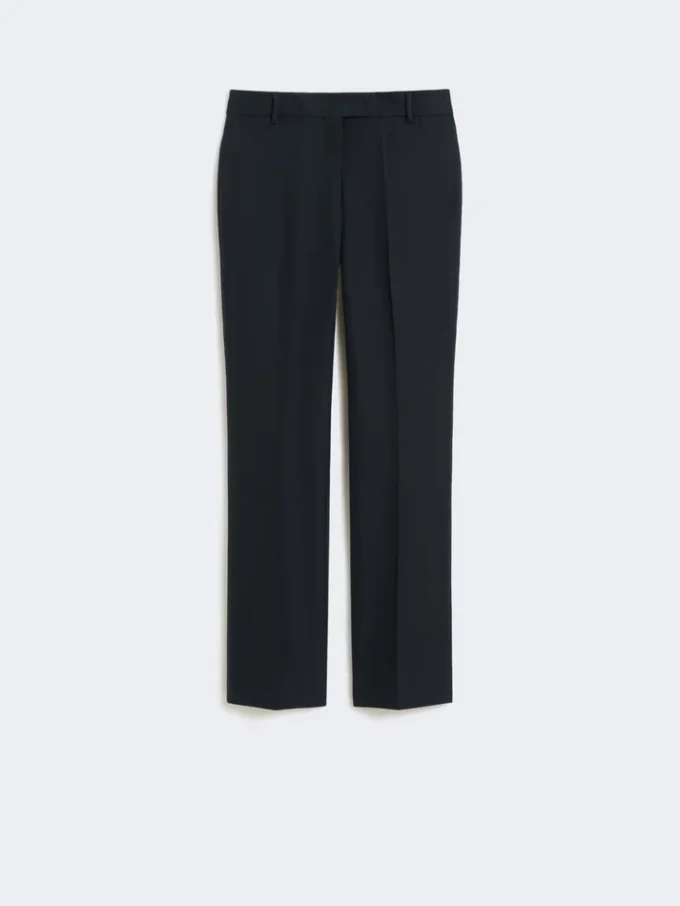 Stretch cotton and viscose trousers, ultramarine Stretch cotton and viscose trousers, ultramarine