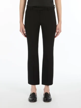 Stretch cotton-blend trousers, black Stretch cotton-blend trousers, black