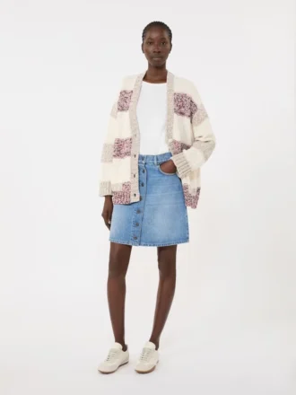 Stretch cotton t-shirt, white