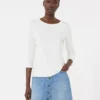 Stretch cotton t-shirt, white Stretch cotton t-shirt, white