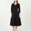 Stretch jersey dress, black Stretch jersey dress, black