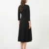 Stretch jersey dress, black Stretch jersey dress, black