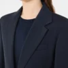Stretch wool blazer, navy