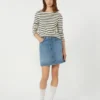 Striped cotton t-shirt, ivory