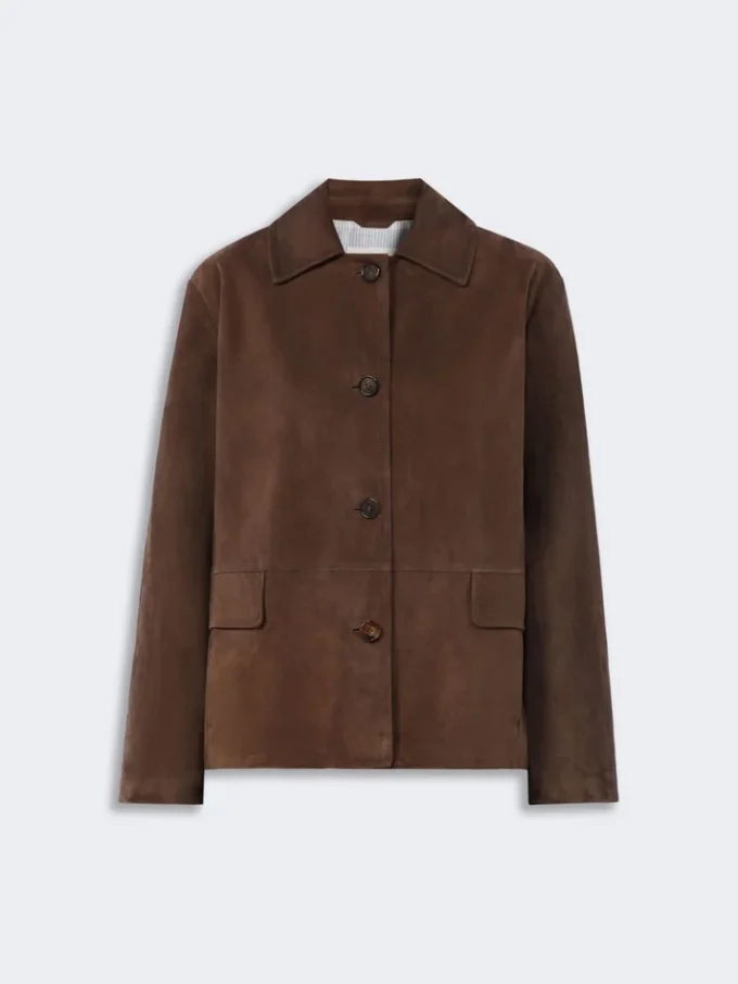 Suede jacket, brown