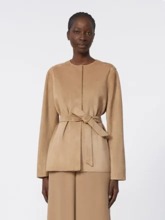 Suede jacket, hazelnut brown