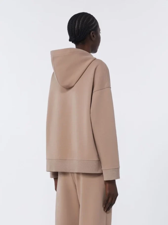 Technical cotton jersey sweatshirt, pink Technical cotton jersey sweatshirt, pink