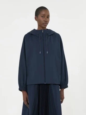 Technical fabric windbreaker, navy