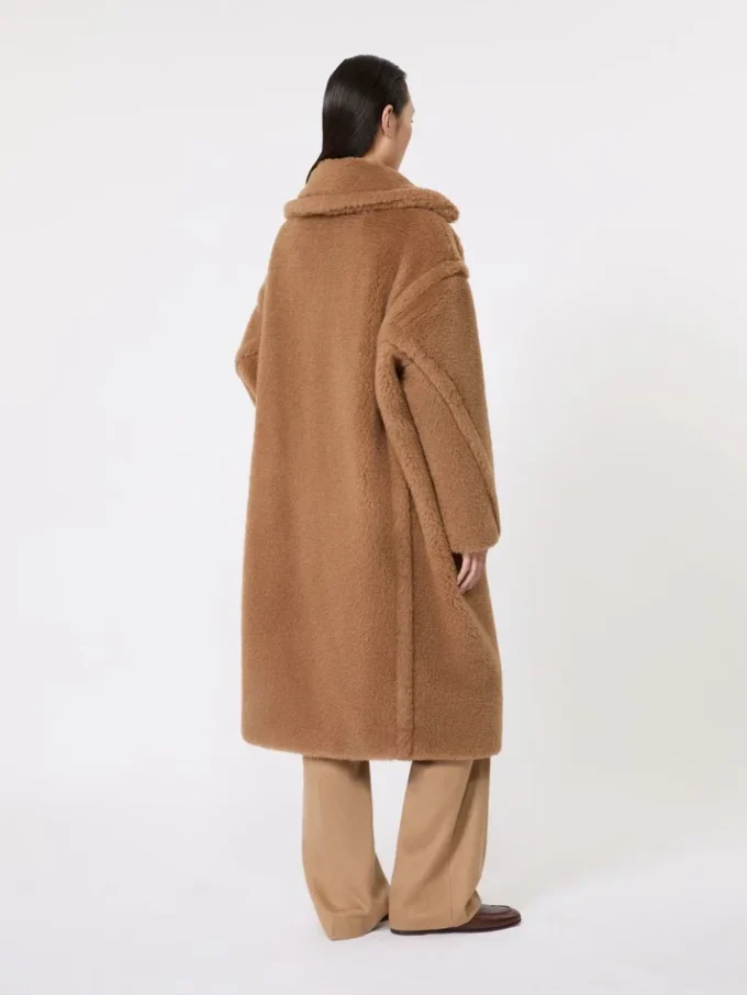 Teddy bear icon coat, camel