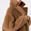 Teddy bear icon coat, camel