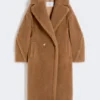 Teddy bear icon coat, camel