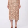 Tulle and sequin skirt, nudo