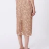 Tulle and sequin skirt, nudo