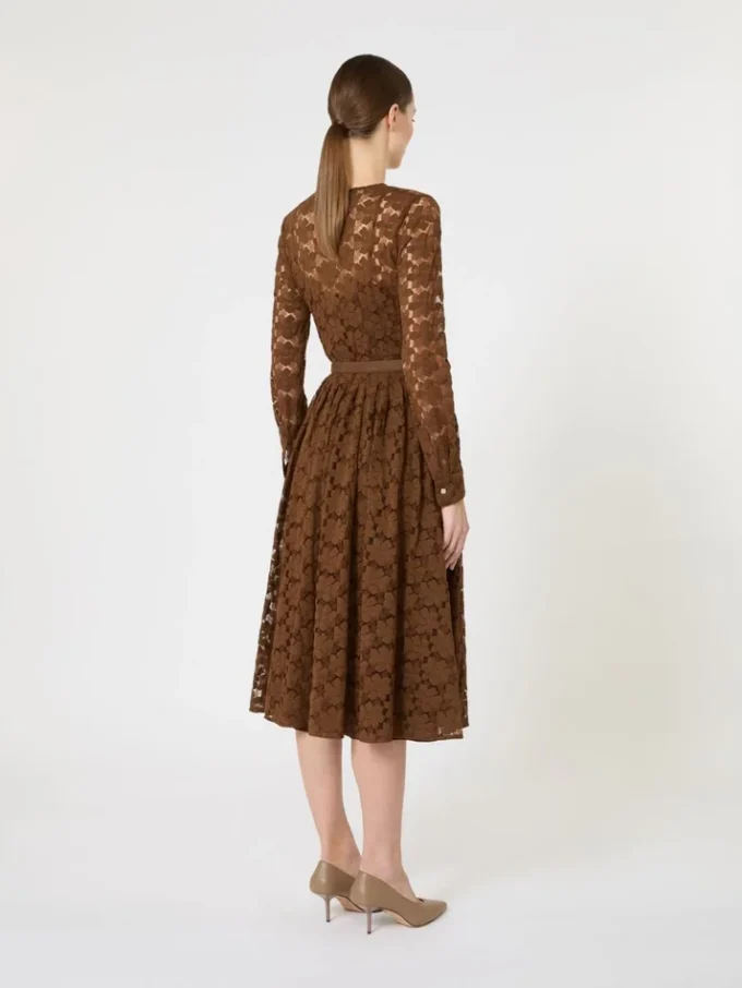 Tulle midi dress, chocolate Tulle midi dress, chocolate