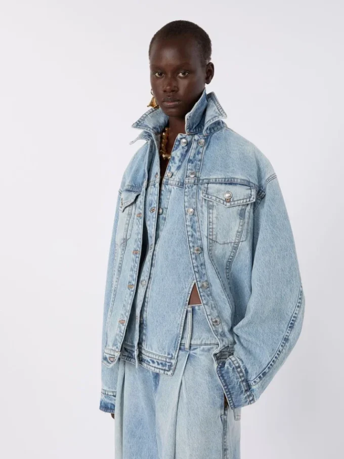 Two-piece denim jacket, midnightblue