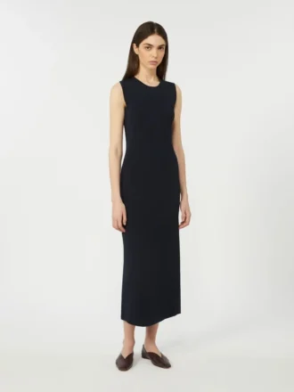 Viscose crepe sheath dress, ultramarine Viscose crepe sheath dress, ultramarine