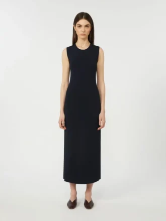 Viscose crepe sheath dress, ultramarine Viscose crepe sheath dress, ultramarine