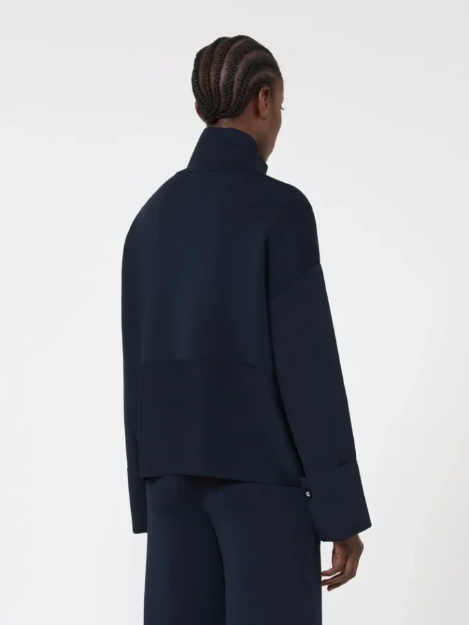 Viscose crepe yarn cardigan, ultramarine Viscose crepe yarn cardigan, ultramarine