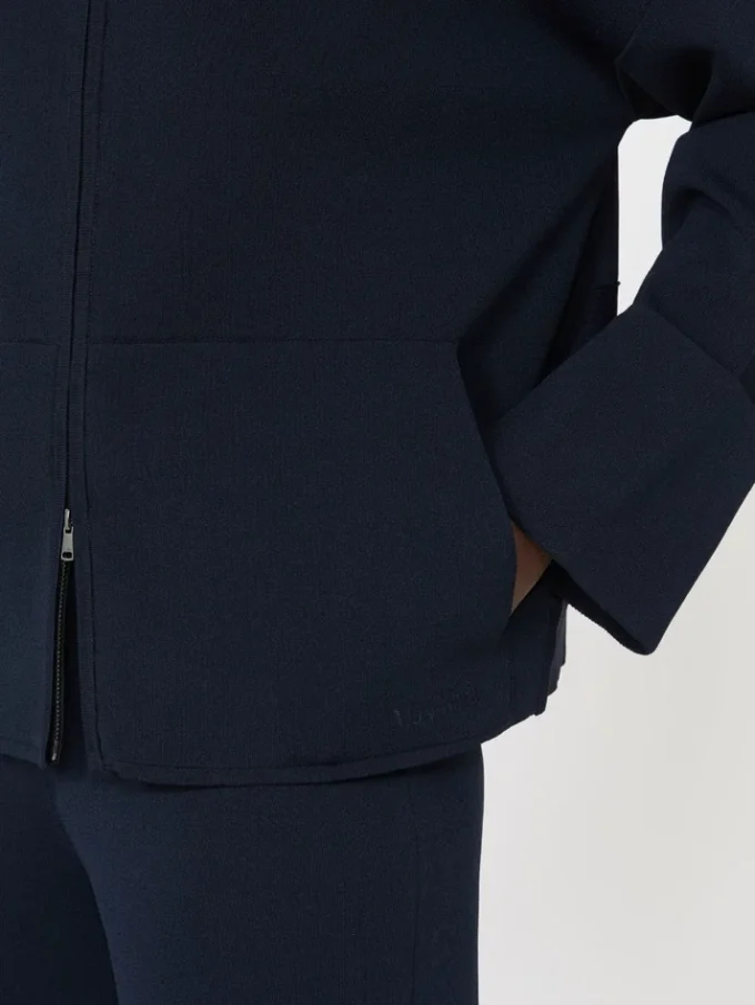 Viscose crepe yarn cardigan, ultramarine Viscose crepe yarn cardigan, ultramarine