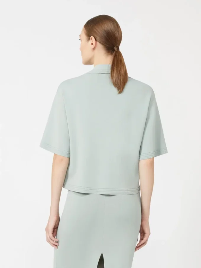 Viscose crepe yarn jumper, sage green Viscose crepe yarn jumper, sage green