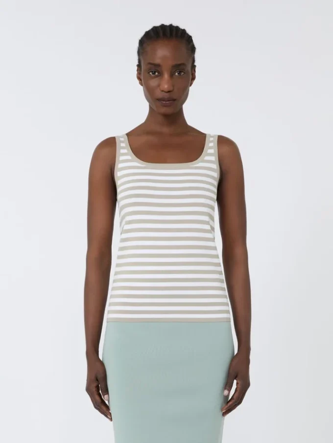 Viscose crepe yarn sleeveless jumper, pink Viscose crepe yarn sleeveless jumper, pink