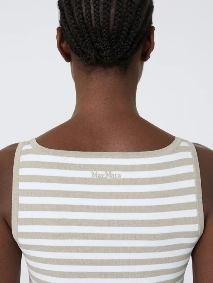 Viscose crepe yarn sleeveless jumper, pink Viscose crepe yarn sleeveless jumper, pink