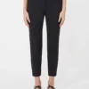Viscose jersey trousers, black