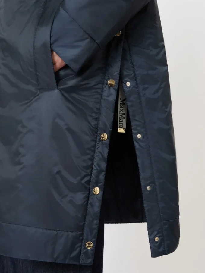Water-repellent canvas padded parka, midnightblue Water-repellent canvas padded parka, midnightblue