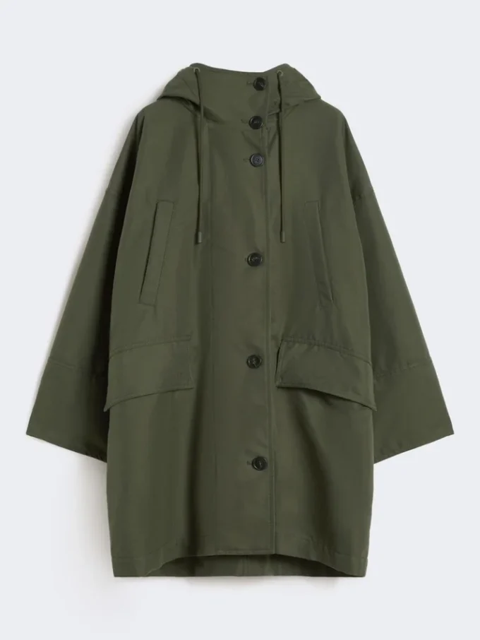Water-repellent canvas parka, kaki Water-repellent canvas parka, kaki