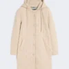 Water-repellent fabric padded parka, sand Water-repellent fabric padded parka, sand