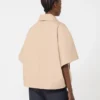 Water-repellent gabardine cape, albino Water-repellent gabardine cape, albino