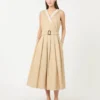 Water-repellent gabardine dress, beige Water-repellent gabardine dress, beige